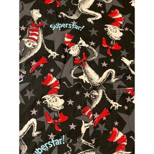 Dr. Seuss Superstar! Cat In The Hat Scrub Top  XS